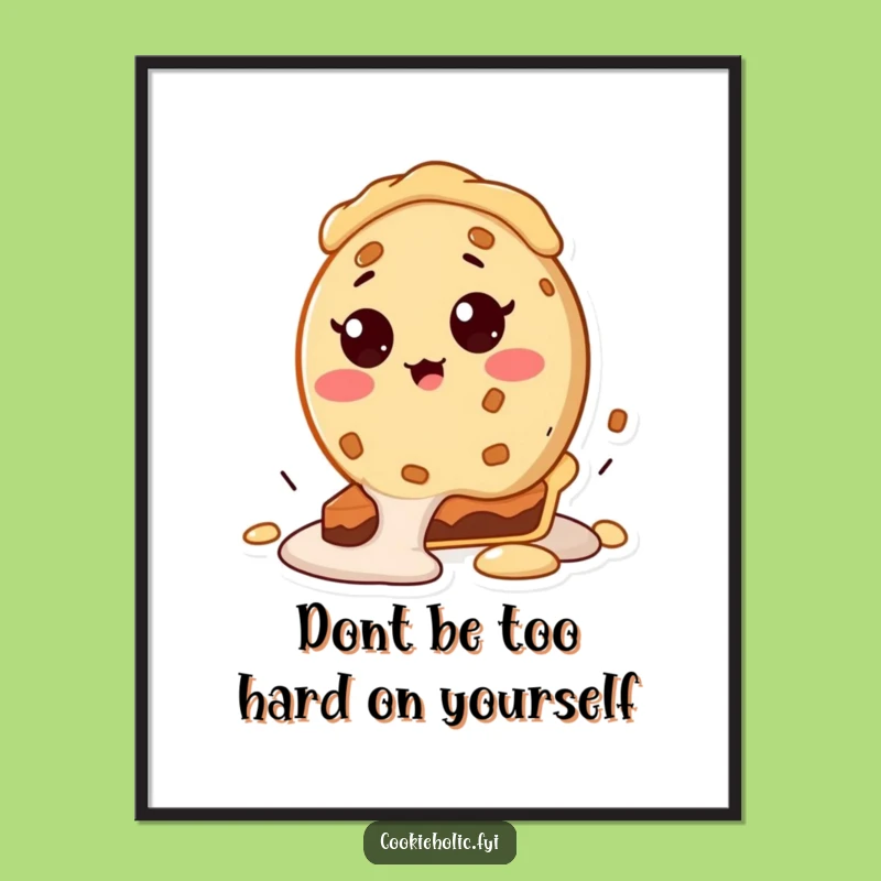 Free Printable Funny Cookie Wall Art: Pie Surprise Downloadable