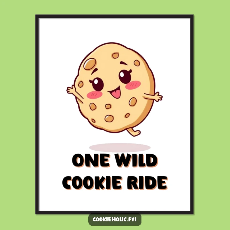 Funny Free Printable Wall Art: Spinning Cookie's Goofiness - Quirky Downloadable Decor!