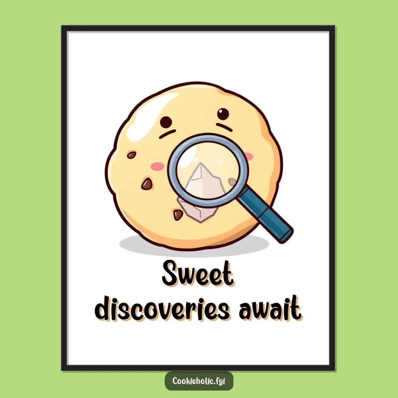 Funny Free Printable Wall Art: Cookie Inspector, Quirky Downloadable Gift!