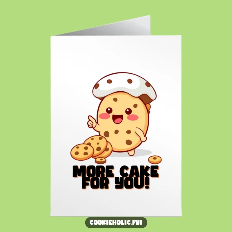 Free Printable Birthday Card: Kawaii Cookie Eyes Cookie Jar - Funny Gift