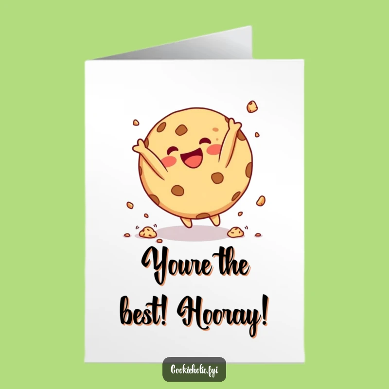 Free Printable Congrats Card: Cookie Flip, Tasty Triumph, Hilarious Downloadable Cheers!