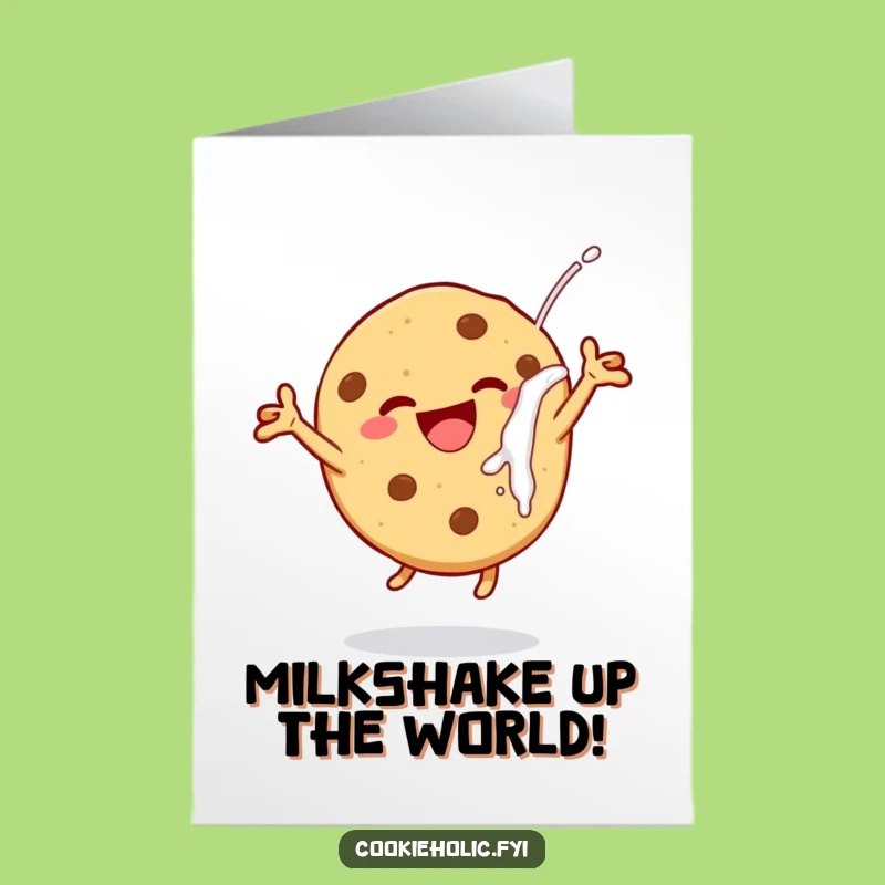 Free Printable Congrats Card: Cookie Dunking Celebration, Joyful Downloadable DIY Gift