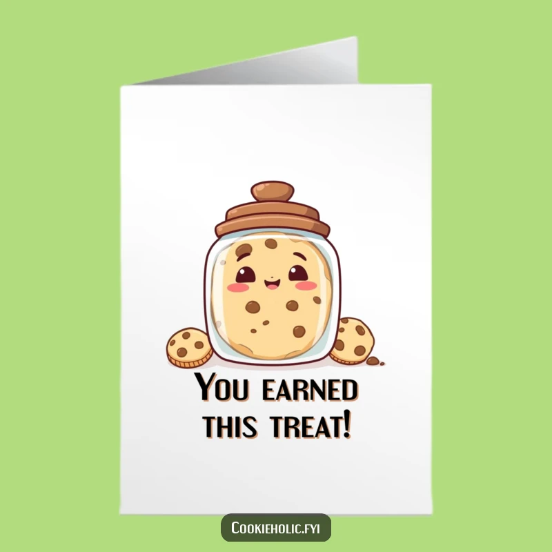 Grinning Cookie Jar Card: Free Printable Congrats - Funny Downloadable Gift!