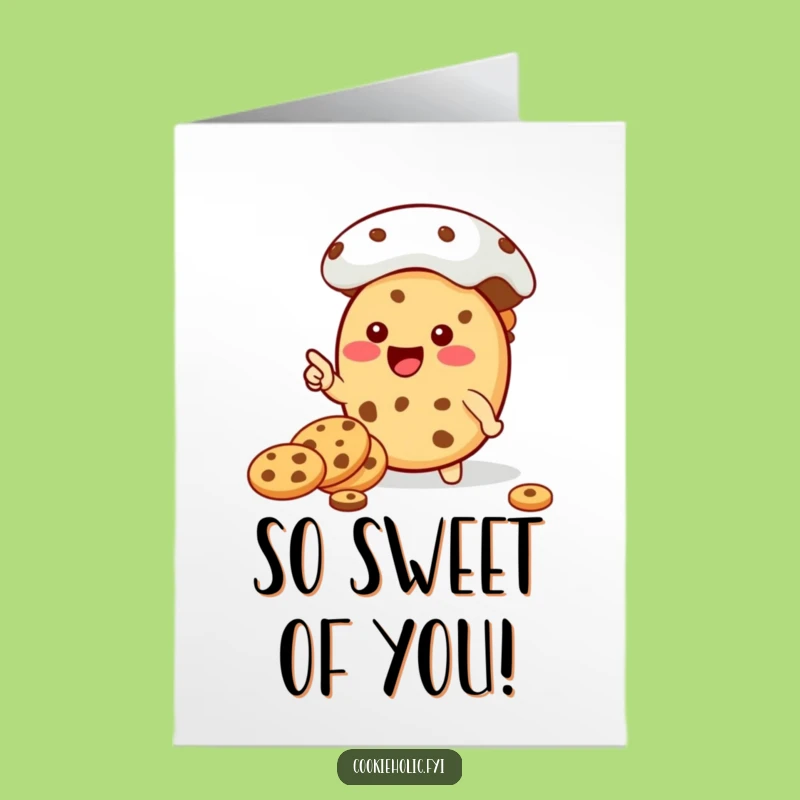 Free Printable Thank You Card: Cookie Grateful for Treats - DIY Gift