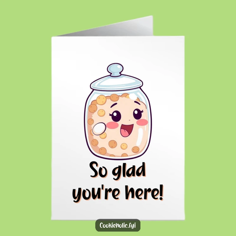Free Printable Thank You Card: Cookie Jar Delight, Grateful Peek, Downloadable Appreciation
