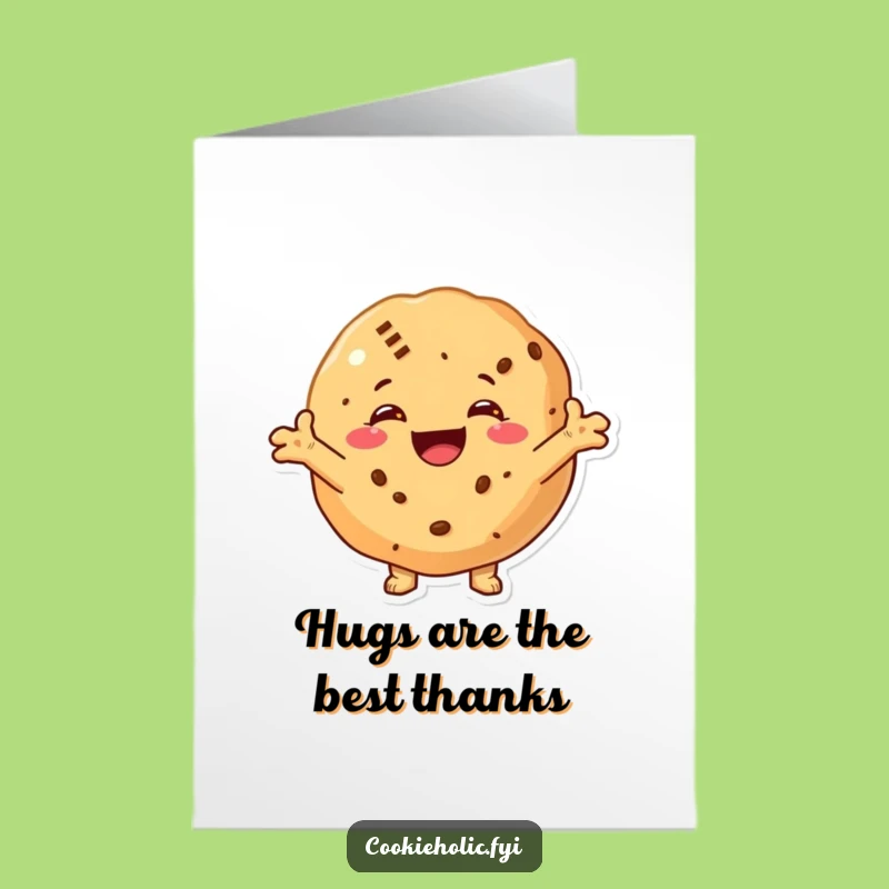 Thankful Hug Card: Free Printable Cookie - Sweet Downloadable Gift!