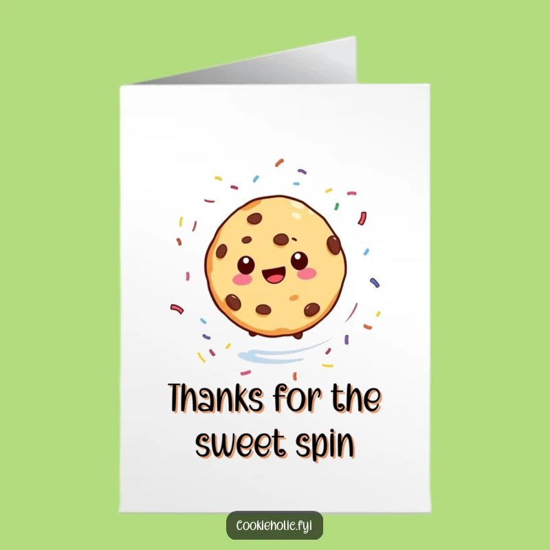Free Printable Thank You Card: Sweet Spin Gratitude Humor, Downloadable Gift