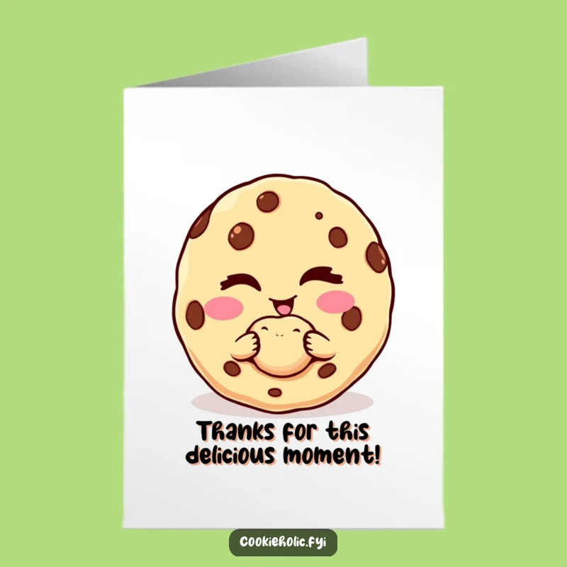 Free Printable Thank You Card: Winking Cookie's Sweet Offer of Thanks