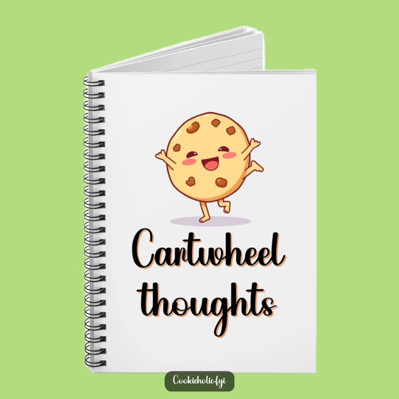 Funny Cartwheel Cookie Notebook: Jot Down Energetic Ideas, A Hilarious Funny Gift!