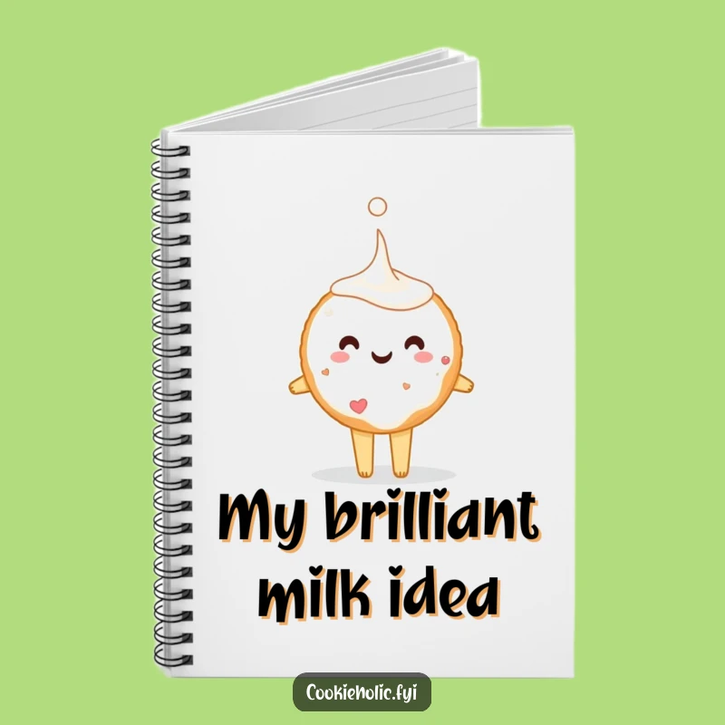 Funny Idea Jotter Sugar Cookie Milk Notebook: A Hilarious Stationery Gift