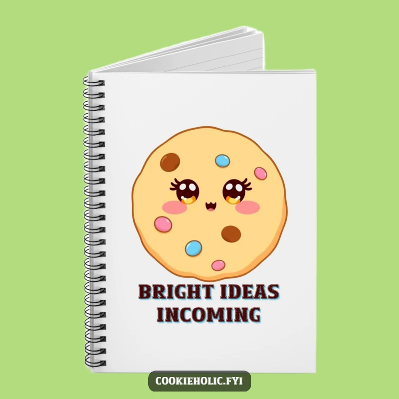 Funny Kawaii Cookie Sparkle Notebook: Dazzling Character Journal, Ideal Funny Gift