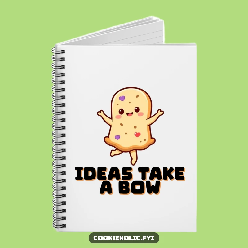 Funny Kawaii Cookie Twirl Notebook - Journal Your Hilarious Thoughts