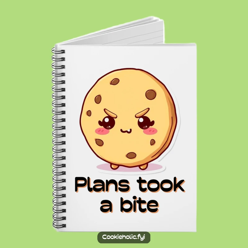 Funny Kawaii Cookie Bite Notebook: Mischievous Character Journal, Ideal Funny Gift