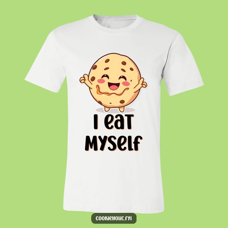 Funny Kawaii Cookie Self-Bite T-Shirt: Bold Statement, Quirky Gift!
