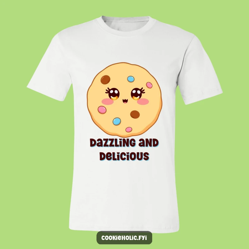Funny Kawaii Cookie Sparkle T-Shirt: Dazzling Character Apparel, Great Funny Gift