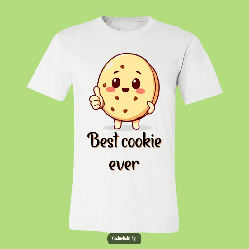 Funny Kawaii Cookie Thumbs-Up T-Shirt: Cheerful Approval Gift