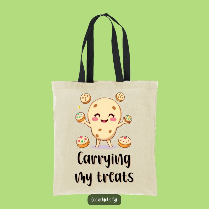 Funny Cookie Juggler Tote Bag: Carry Your Day with Cookie Juggling, Chic Funny Gift