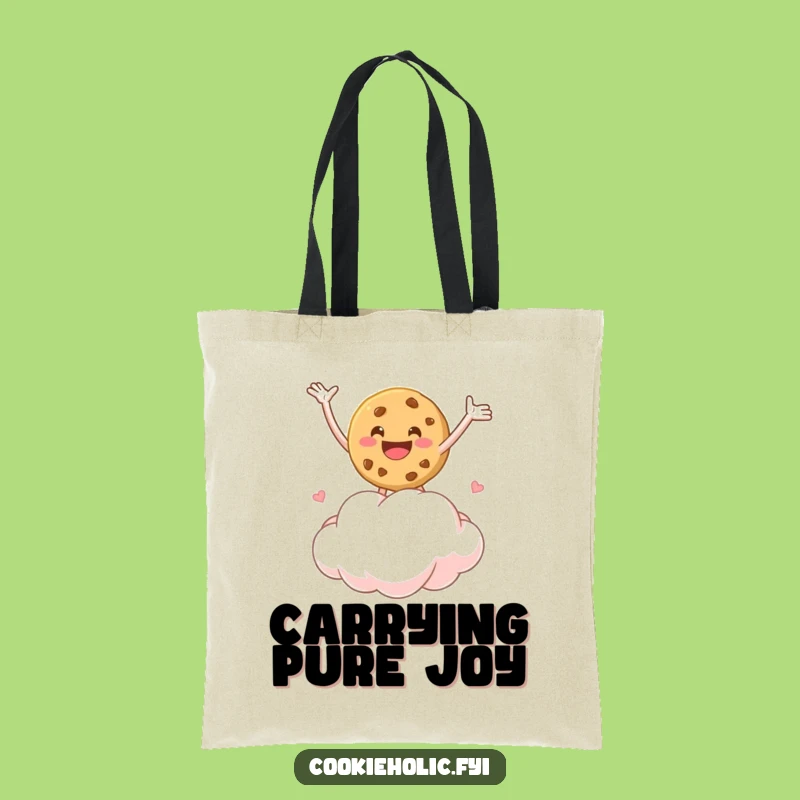 Funny Marshmallow Cloud Cookie Tote Bag: Carry Your Happiness, Great Gift