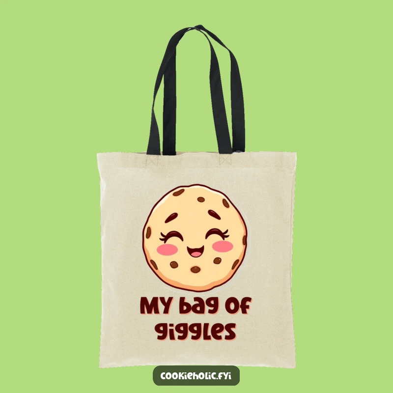 Funny Cookie Character Tote Bag - Carry Your Giggles in Style