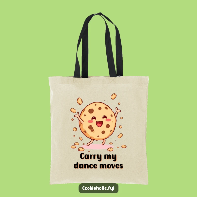 Funny Cookie Dance Tote Bag: Carry Your Joy and Crumbs in Style, Great Gift