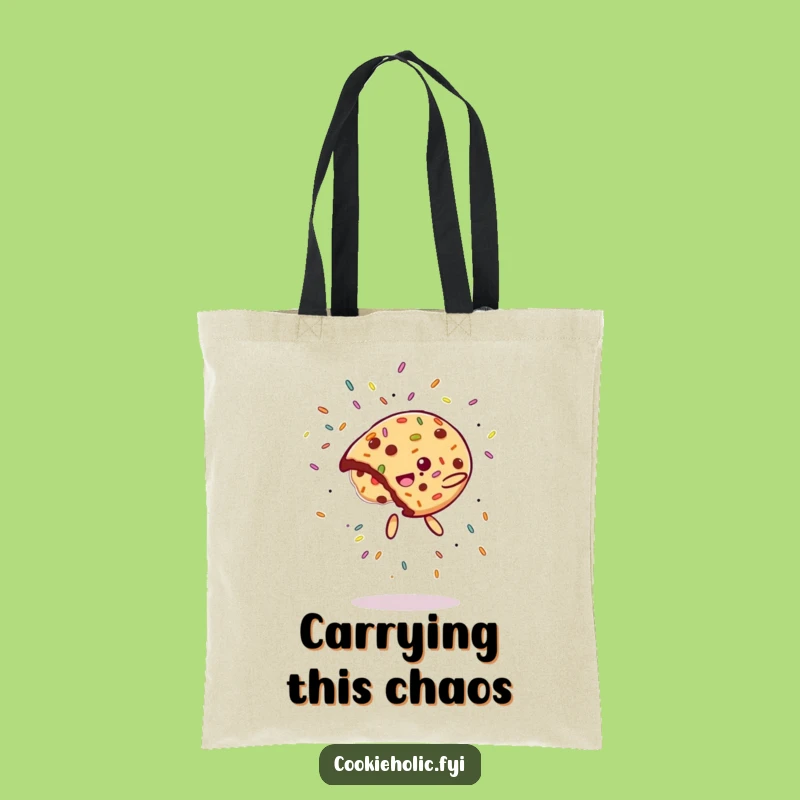 Funny Cookie Flip Tote Bag: Carry Your Essentials with Hilarious Dessert Flair, Perfect Funny Gift