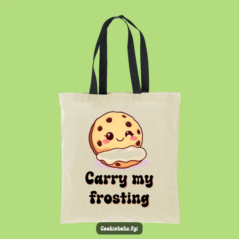 Funny Cookie Frosting Tote Bag: Carry Your Sweet Side in Style, Great Gift