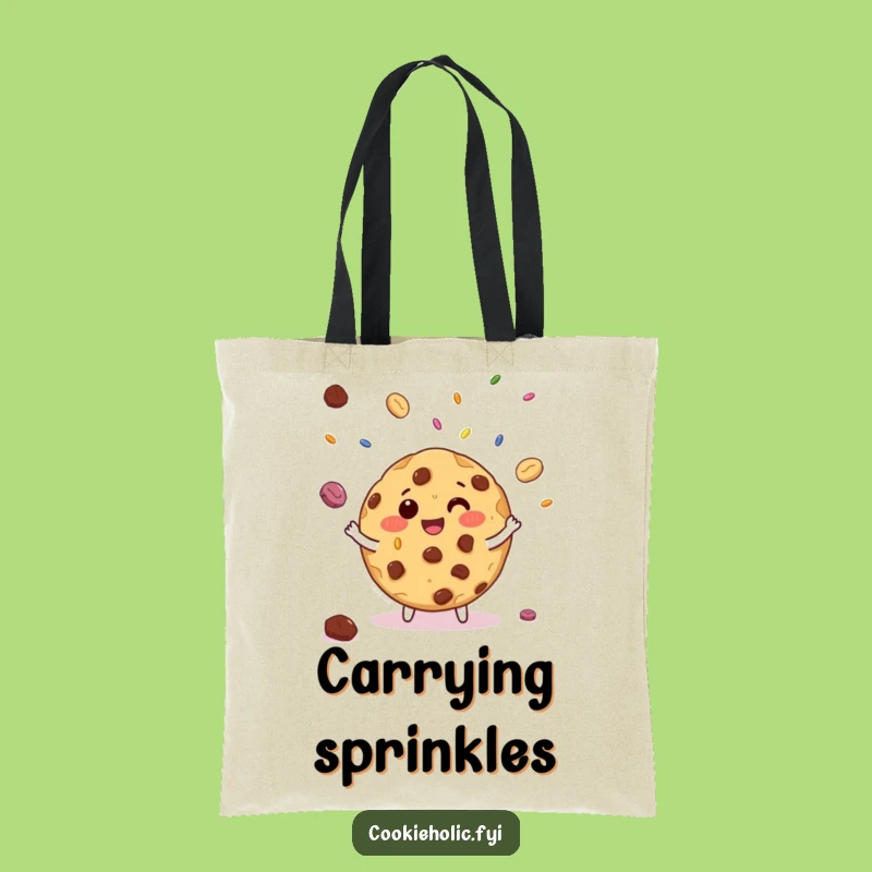 Funny Cookie Sprinkle Tote Bag - Carry Your Giggles, Great Gift