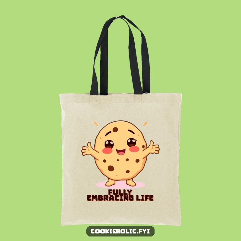 Funny Silly Cookie Pose Tote Bag: Carry Your Fun and Flair