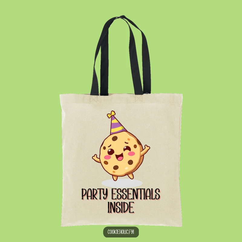 Funny Cookie Character Tote Bag - Carry Your Party Spirit